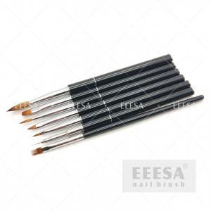 Quality Attachable 	Nail Brush Set Metal Handle UV Gel Nail Art Tool Set for sale