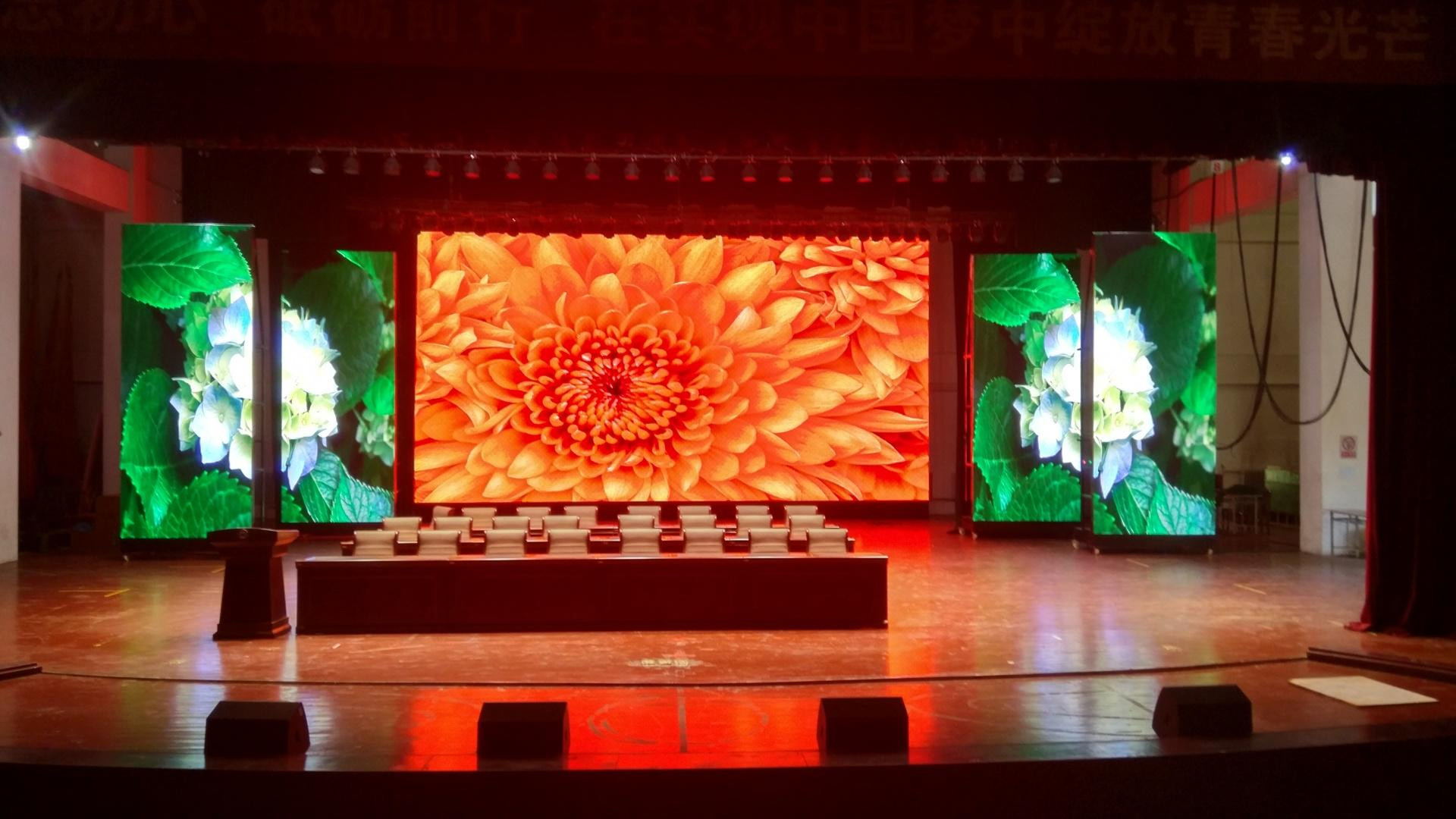 Quality 1200cd LED Screen Stage Backdrop , P3 LED Video Wall Advertising Business for sale