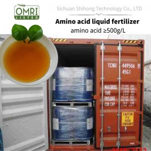 Quality Organic Nitrogen Fertilizer Enzymatic Hydrolysis Of Amino Acids 50% (8-0-0) OMRI for sale