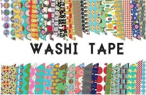 Quality Adhesive Label Tape Label Waterproof Masking Printed Washi Paper for sale