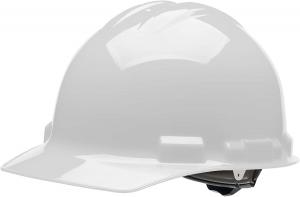 Quality HDPE ABS White Construction Safety Helmets With Permeable Holes for sale