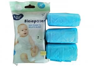 Buy cheap Biodegradable Blue HDPE Diaper Waste Bags with light fragrance from wholesalers