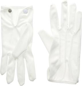 Quality Police Costume White Leather Parade Gloves Breathable OEM for sale