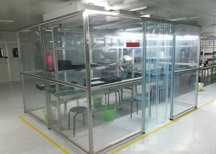 Quality Pharmacy Modular Softwall Cleanroom Class 100000 Stainless Steel Square Pipe for sale