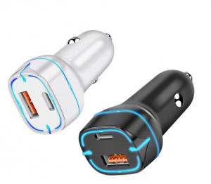 China MFI Certified 5v 2a Car Charger Dual USB Fast Car Adapter on sale
