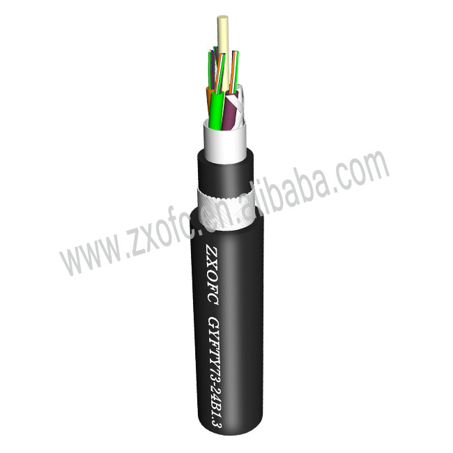 Quality GYFTY73  48 Core Underground FRP ADSS Optical Cable for sale