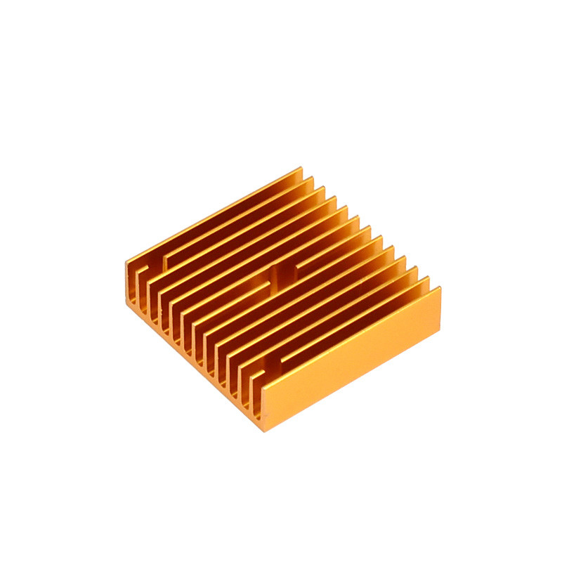Quality 40*40*11mm MK7 MK8 3D Printer Heatsink Gold Copper Radiator for sale