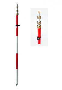 Quality insulated stiff fiberglass GPS surveying pole fiber High Strength glass tube for sale