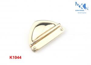 Quality Light Gold Handbag Twist Lock 48mm , High Grade Turn Lock Clasp Hardware for sale