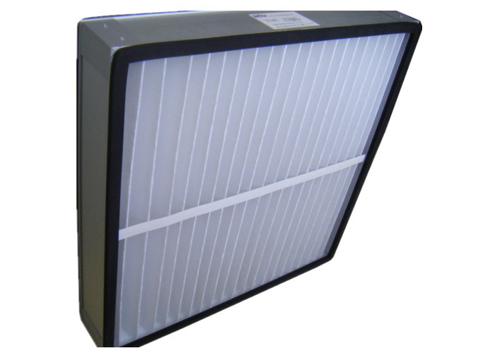 Quality Polyester Media Deep Pleated Panel Air Filters Home With Metal Frame for sale