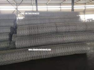 Quality Reinforced gabion /hexagonal mesh net in the construction of highway white to black made in china for sale
