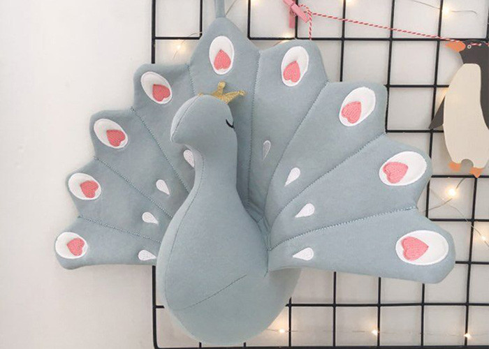 Quality Home Decoration Animal Plush Toys / Peacock Stuffed Toy Valentine Doll for sale