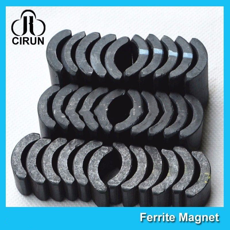 Powerful Ceramic Ferrite Arc Magnet , Sintered Permanent Magnets Customized