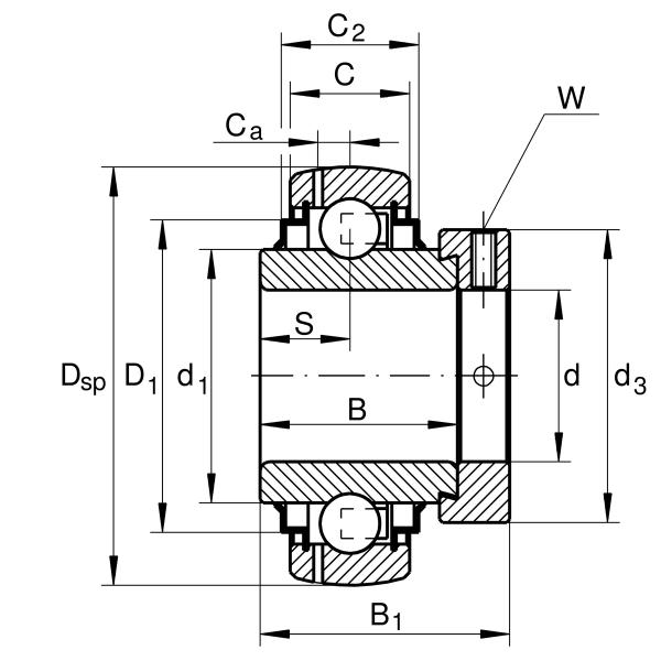 Radial insert ball bearing