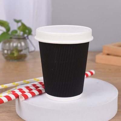 Quality SGS 14oz 22oz Kraft Recyclable Paper Cups Biodegradable for sale