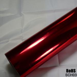 Quality Gloss pink Chrome Car Vinyl Wrap with Removable Acrylic Adhesive for sale
