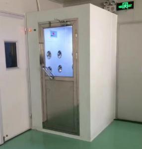 Quality Automated Sliding Door Cleanroom Air Shower With CE And RoHS Air Flow 1300 M3/H for sale