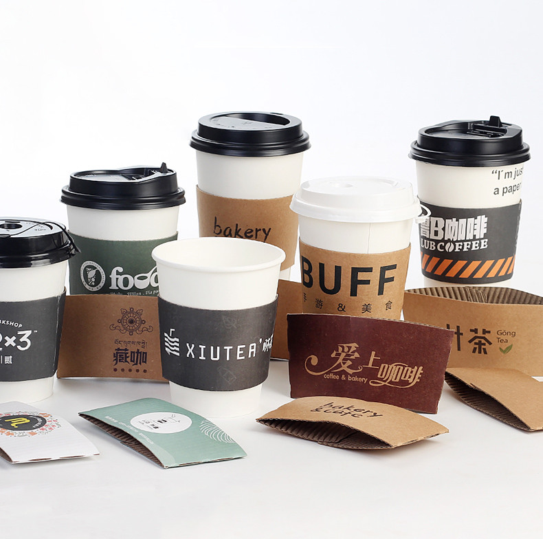 Quality OEM ODM 6oz Milk Tea Insulation Coffee Paper Holder for sale