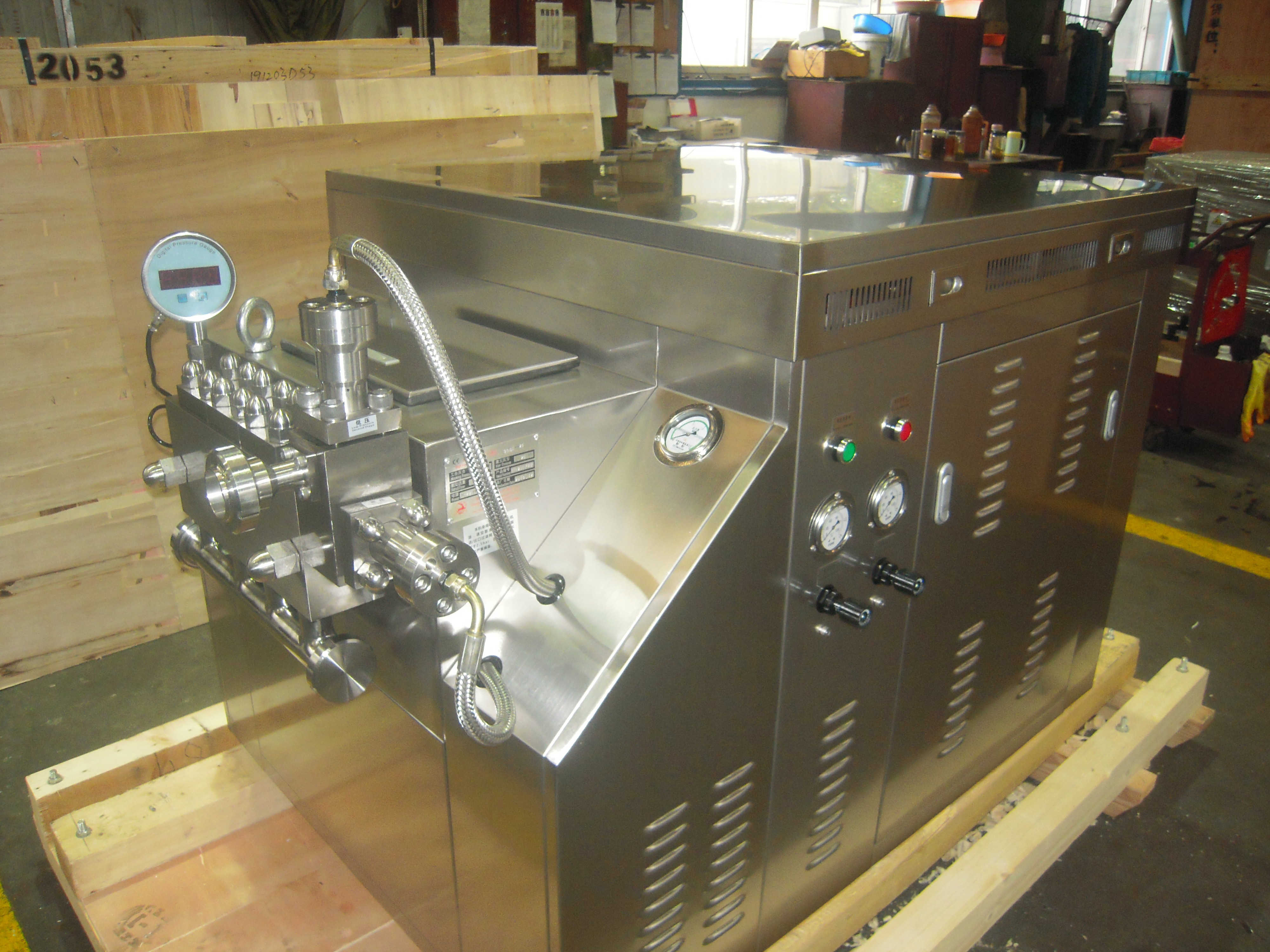 Quality Mechanical Process Milk Homogenization , Liquid Homogenizer Automatic Cleaning for sale