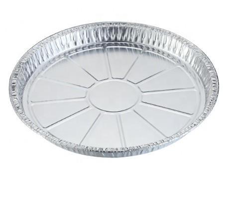 Quality Pizza Pan ISO9001 Plain 0.01mm Aluminium Food Tray for sale