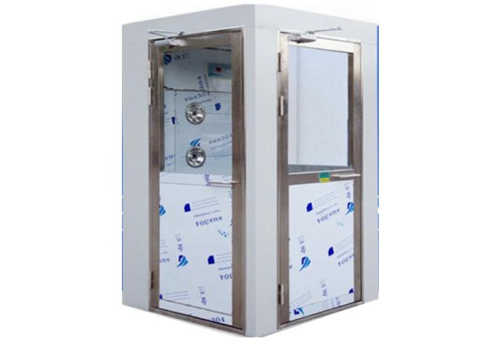 Quality Swing Door Corner Cleanroom Air Shower Auto Blowing Compact And Sound In Structure for sale