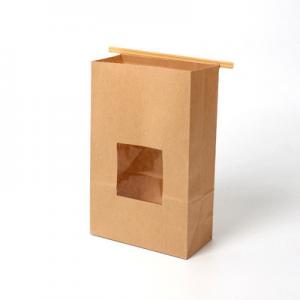 Quality 40gsm-150gsm French Bread Paper Bag Sharp Bottom Window for sale