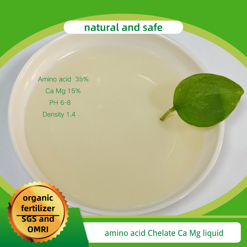Quality Transparent Liquid Amino Acid Fertilizer With Calcium Magnesium Chelating for sale