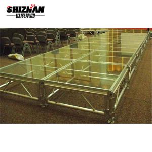 Quality High Loading Capacity Portable Acrylic Temporary Live Show Stage Floor for sale