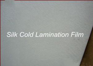 Quality Silk Effect Cold Laminating Film Roll 0.6MM For Images Graphics Protection for sale