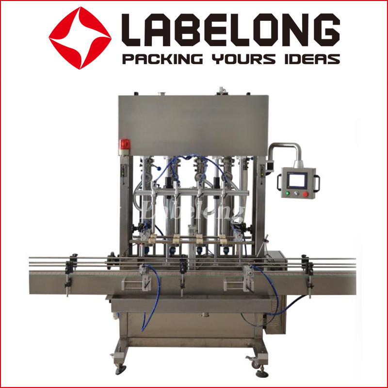 Quality Cream Ketchup Bottle Filling Capping Labeling Machine Automatic 4 Heads for sale