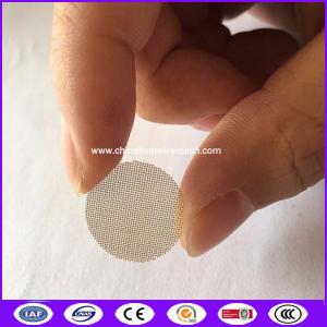 Quality cigarettes stainless steel silver filter screens mesh with round shape from China factory for sale