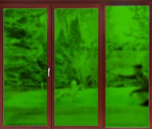 Quality Grass Green Frosted Decorative Window Glass Film PVC Face Material for sale
