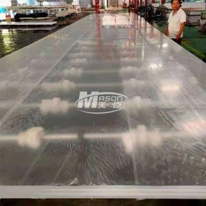 Quality 8850x3150mm 70mm Aquarium Acrylic Sheet For Decorative Swimming Pool for sale