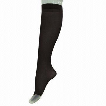 Quality Ladies' Knee-high Socks, Made of 88% Nylon and 12% Spandex for sale