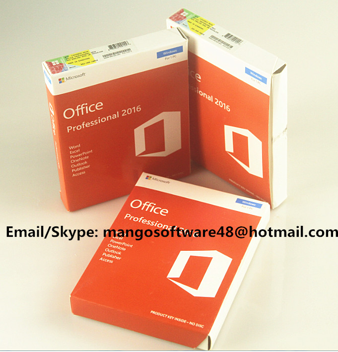 Quality 32 / 64 Bit Office 2016 Pro Plus Retail For Global Area Full Functions for sale