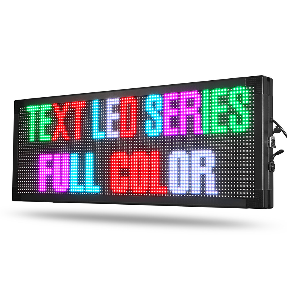 Quality DIP546 Window Outdoor Digital LED Signs 15*52 Inch  Waterproof  Full Color for sale