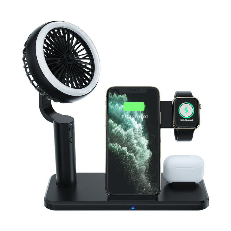 China 110KHz Multifunction Wireless Charger Stand PC ABS 9V 2A With Fan on sale