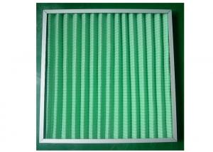Quality V Shape Pleat Big Dust Holding Capacity Panel Pre Air Filters G1 G3 Efficiency for sale