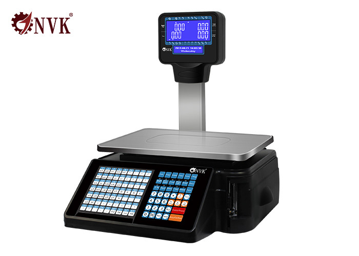 Quality 30kg Supermarket Electronic Barcode Label Printing Weighing Scales With RS232 Interface for sale