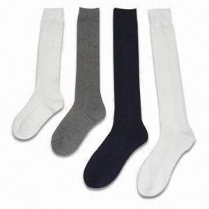 Quality School Socks in Various Sizes, Made of 100% Polyester for sale