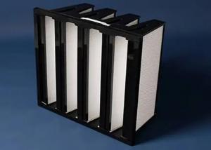 Quality Ventilation Compact V Bank Filter Plastic Frame F7 F9 Filter for sale