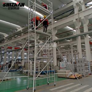 Quality Easy Install Mobile Aluminum Scaffolding Tower 3m 12m Height for sale