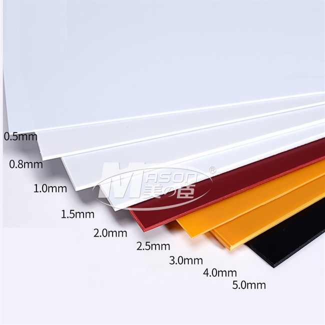 Quality Laser/CNC Engraving Glossy ABS Styrene Plastic Sheet 5mm For UV Printed Billboard for sale