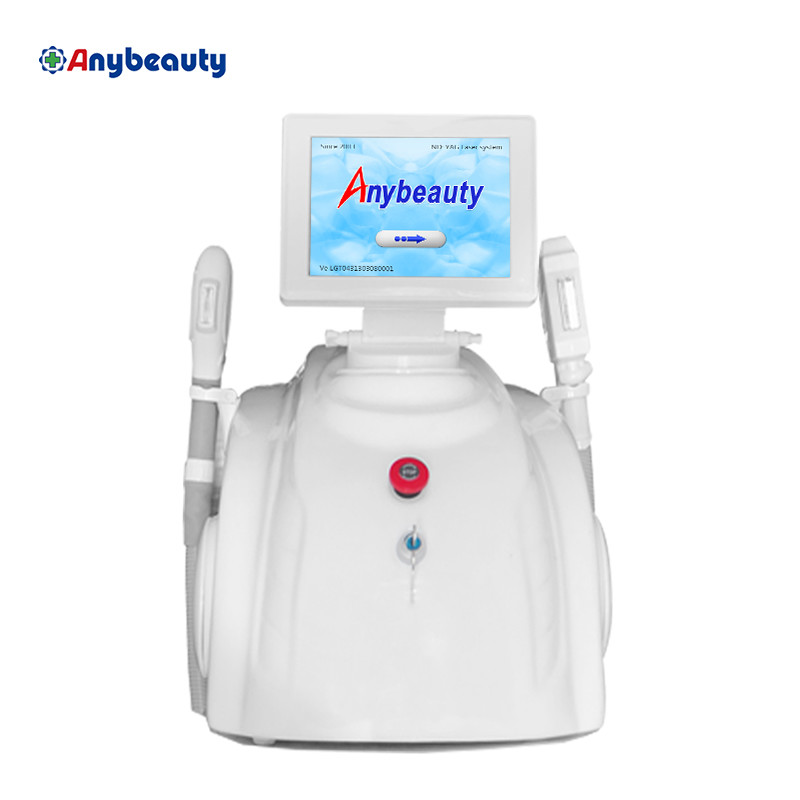 Quality Two Handles Shr Hair Removal Machine Pure White For All Skin Types Treatment' for sale