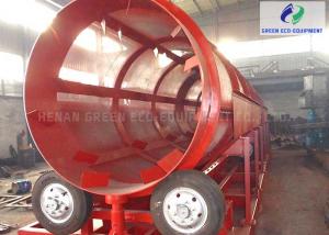 Quality Shaftless Rotary Trommel Screen Machine For Woodchips / Compost / Urban Waste for sale