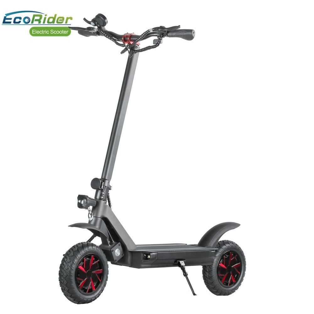 Quality 10 inch Hot  3600w 2000w Dual Motor Electric Scooter off road EcoRider E4-9 compare to Kaabo for sale