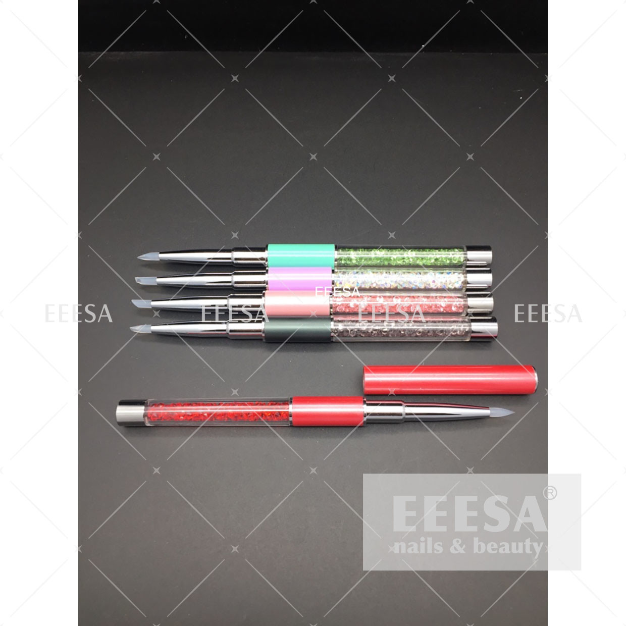 Quality Professional  Nail Art Tools  Soft Silicone Head Embossed Gel Pen Set for sale