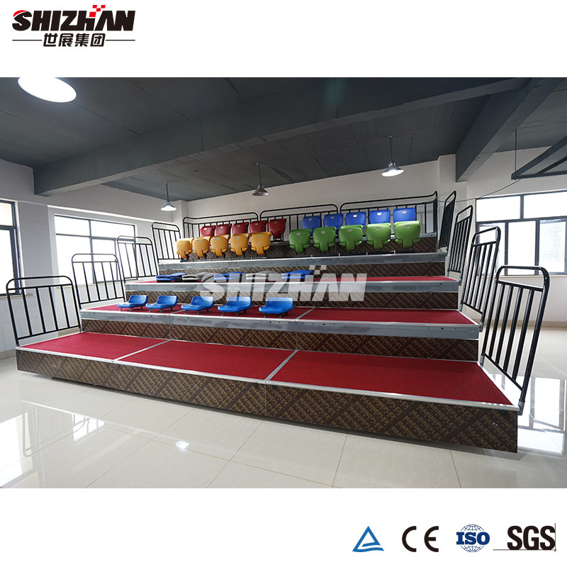 Quality Cusstomized Stunity Retractable Bleacher Seating Basketball Grandstand for sale