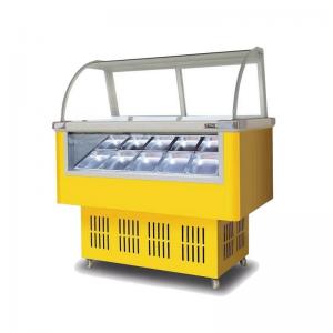 Buy cheap Small Glass Door Refrigerator And Freezer For Ice Porridge Display from wholesalers