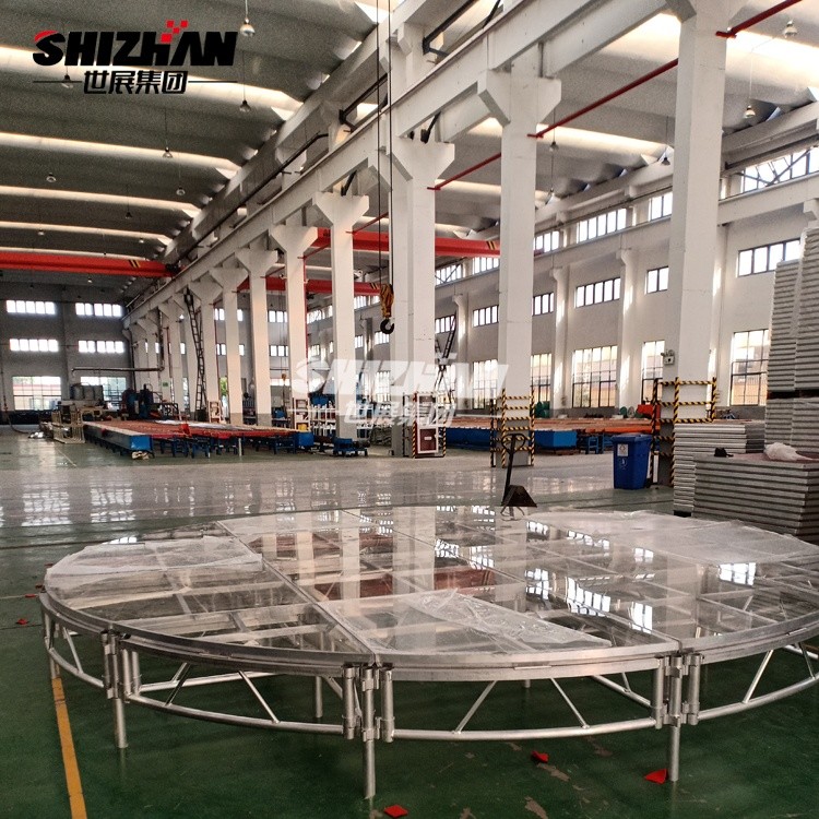 Quality Anti Slip Catwalk Tempered Glass Stage Show Aluminum Frame Loading for sale